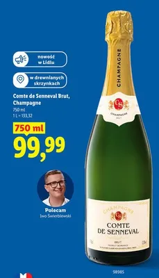 Szampan Comte de Senneval Brut Champagne francuski promocja w Lidl