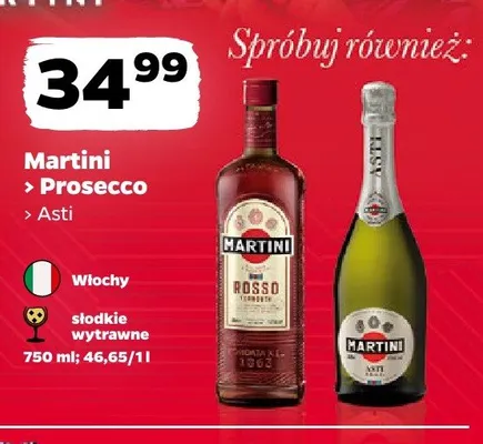 Wino musujące Martini Asti promocja w Netto
