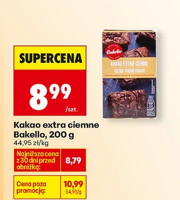 Kakao extra ciemne promocja w Biedronka