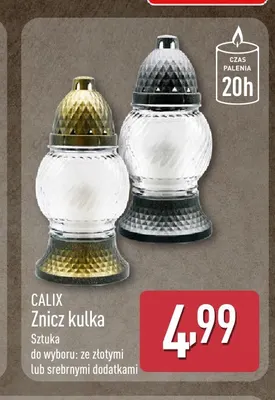 Znicz kulka Calix promocja w Aldi