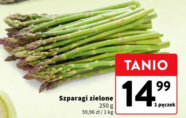 Szparagi zielone promocja w Intermarche