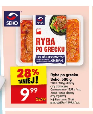 Ryba po grecku Seko promocja w Twój Market