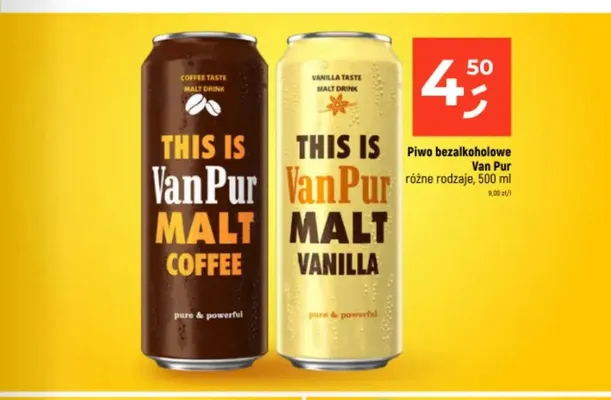 Piwo bezalkoholowe Van Pur Malt Coffee promocja w Dealz