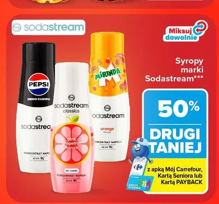 Syropy Sodastream promocja w Carrefour