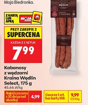 Kabanosy z wędzarni promocja w Biedronka