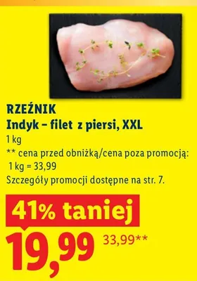 Indyk - filet z piersi, XXL promocja w Lidl