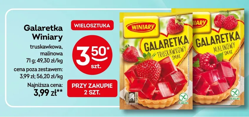 Galaretka Winiary truskawkowa promocja w Żabka