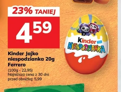 Kinder Jajko niespodzianka Ferrero promocja w Hitpol