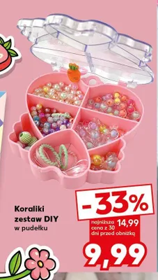 Koraliki zestaw DIY w pudełku promocja w Kaufland