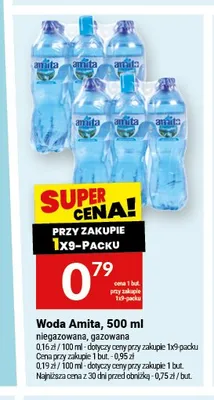 Woda Amita niegazowana promocja w Twój Market