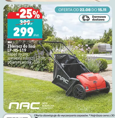 Zbieracz do liści LP-HS-S19 Nac promocja w Biedronka Home