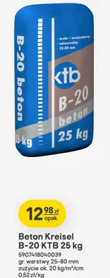 Beton B-20 KTB promocja w Castorama
