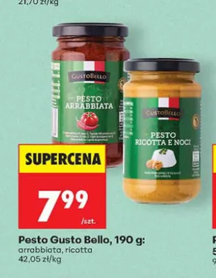 Pesto arrabbiata Gusto Bello promocja w Biedronka