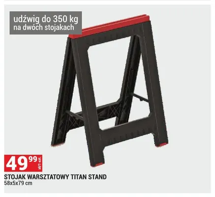 Stojak warsztatowy Titan Stand 58x5x79 cm promocja w Merkury Market