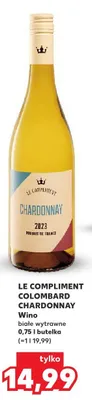 Wino białe wytrawne Chardonnay promocja w Kaufland