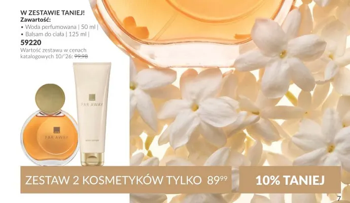 Zestaw woda perfumowana + balsam do ciała Far Away Avon promocja w AVON