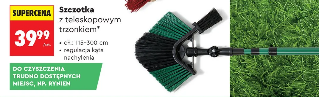 Szczotka z teleskopowym trzonkiem promocja w Biedronka