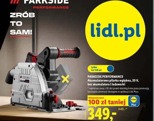 Akumulatorowa pilarka wgłębna Parkside Performance promocja w Lidl