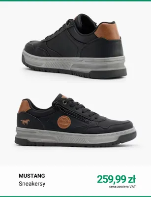 Sneakersy Mustang promocja w Deichmann