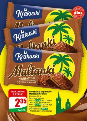 Herbatniki w polewie Maltanki promocja w Dino
