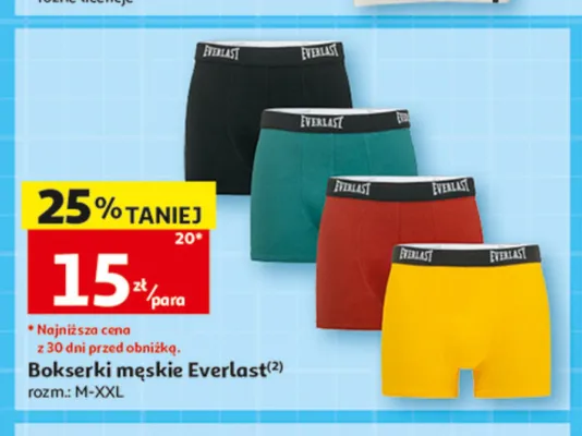 Bokserki męskie Everlast promocja w Auchan