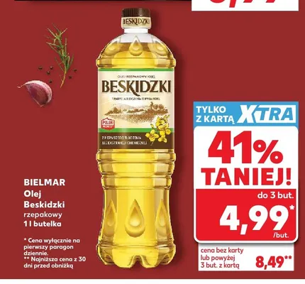 Olej rzepakowy Beskidzki Bielmar promocja w Kaufland