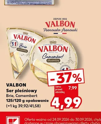 Ser pleśniowy Camembert Valbon promocja w Kaufland