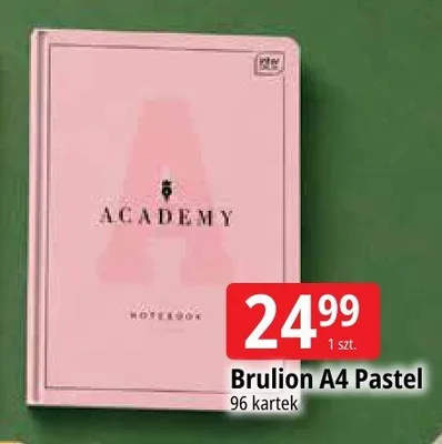 Brulion A4 Pastel Academy Interdruk 96 kartek promocja w Leclerc