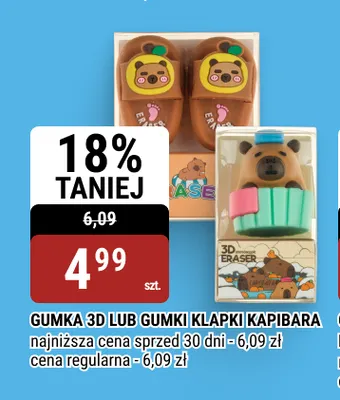 Gumki klapki Erema Kapibara promocja w bi1