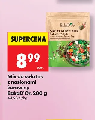 Mix do sałatek z nasionami żurawiny BakaD'Or promocja w Biedronka