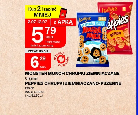 Chrupki Peppies Bekon promocja w Chorten