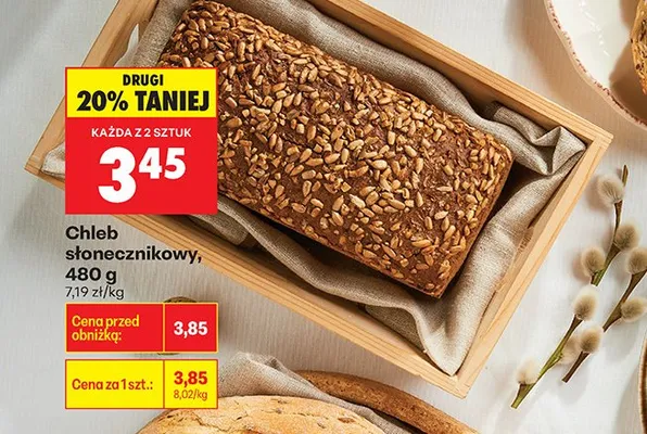 Chleb słonecznikowy promocja w Biedronka