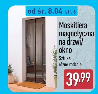 Moskitiera magnetyczna na drzwi/okno promocja w Aldi