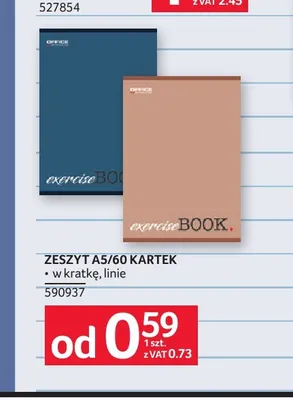 Zeszyt A5/60 kartek promocja w Selgros