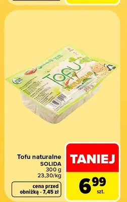 Tofu naturalne Solida promocja w Carrefour Market