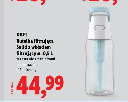 Butelka filtrująca Solid z wkładem filtrującym DAFI 0,5 l promocja w Lidl