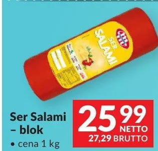 Ser Salami - blok promocja w Makro