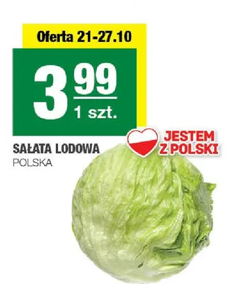 Sałata lodowa polska promocja w SPAR