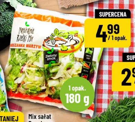 Mix sałat Rześki Mix Zielony Smak promocja w POLOmarket