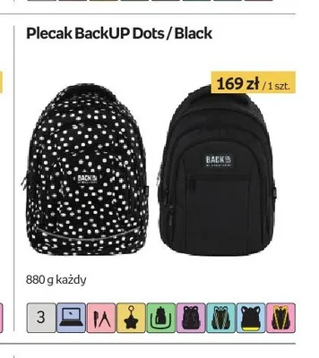 Plecak BackUP Dots promocja w Empik