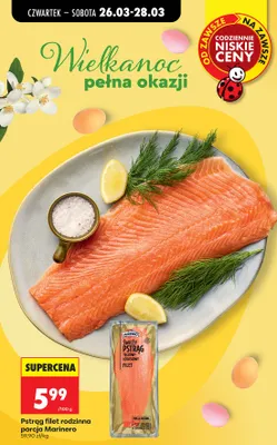 Pstrąg filet rodzinna porcja promocja w Biedronka