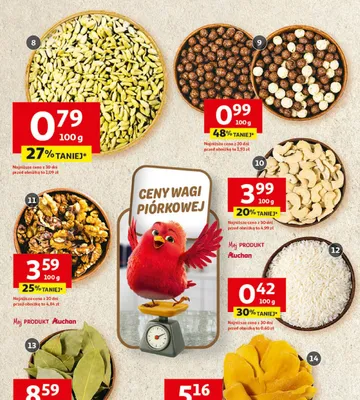 Orzechy włoskie łuskane promocja w Auchan