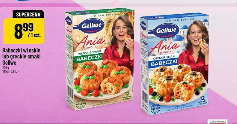 Babeczki Gellwe Ania Greckie Smaki promocja w POLOmarket
