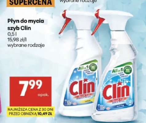 Płyn do mycia szyb Clin Lemon promocja w Delikatesy Centrum