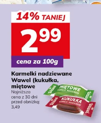 Karmelki nadziewane Wawel kukułka promocja w Hitpol