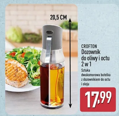 Dozownik do oliwy i octu 2w1 promocja w Aldi