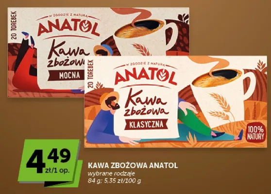 Kawa zbożowa Anatol Mocna promocja w Euro Sklep