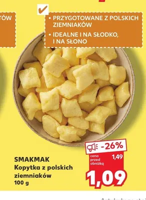 Kopytka z polskich ziemniaków Smakmak promocja w Kaufland