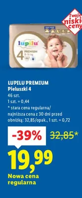 Pieluszki Premium 4 promocja w Lidl