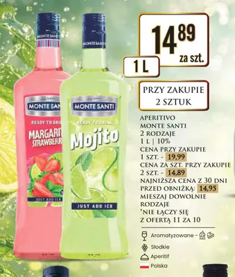 Aperitivo Margarita Strawberry promocja w Dino